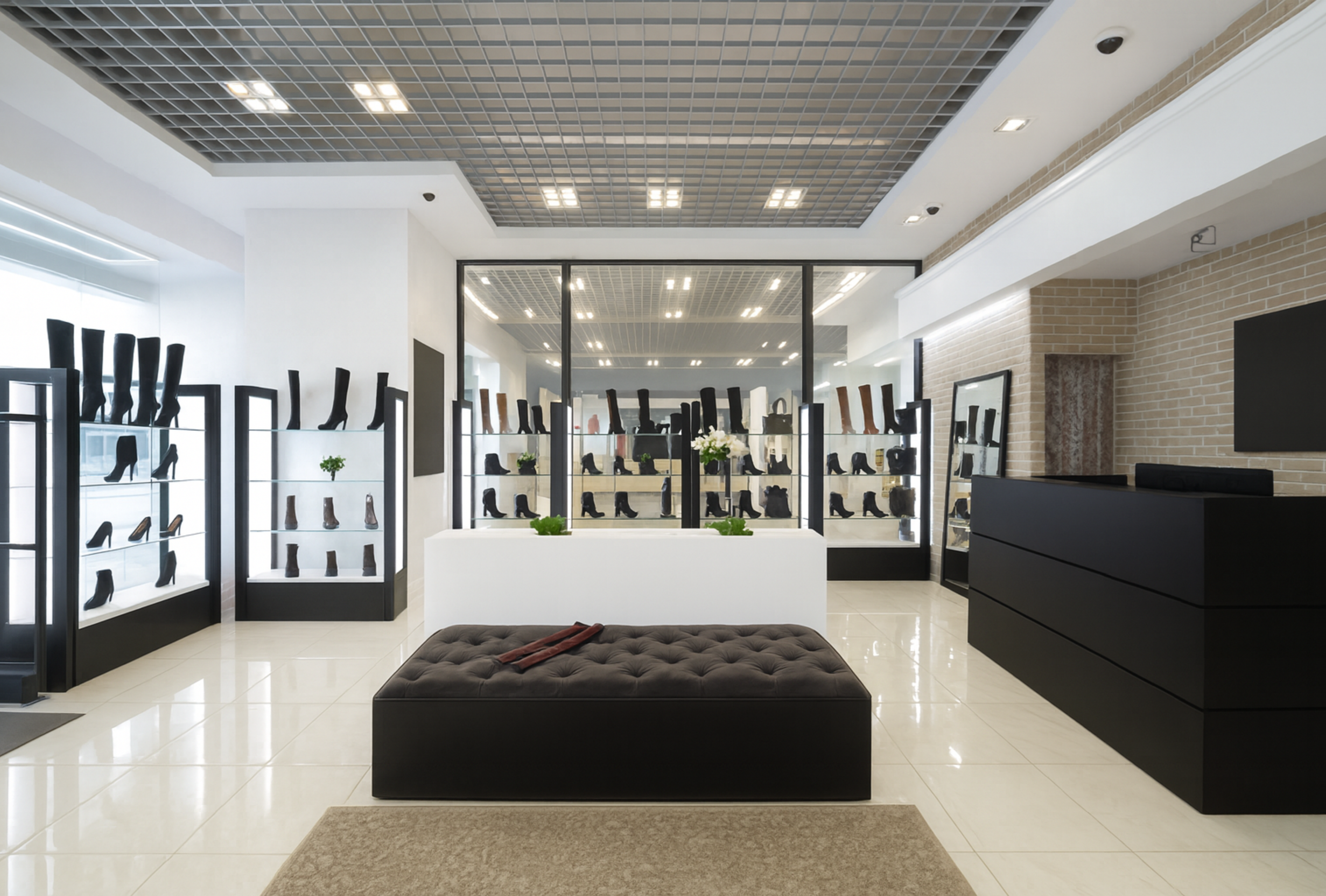 Luxury retail store in India with modern LED and accent lighting