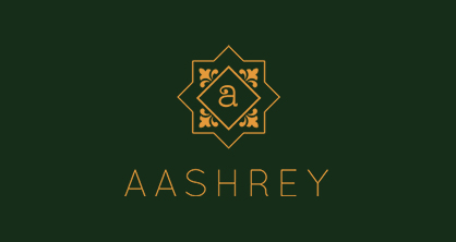 Aashrey logo - real estate or housing project